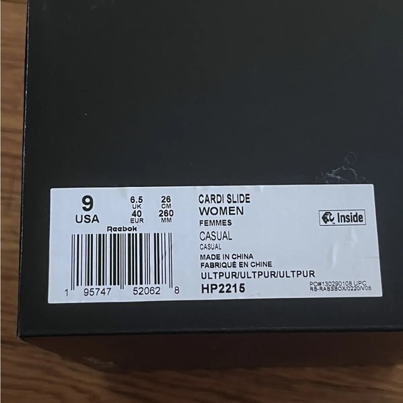 REEBOK X CARDI B BLUE CASUAL CHUNKY SLIDES FOR WOMEN BRAND NEW SIZE 9 - Picture 7 of 8